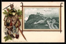 Präge-Lithographie Rigi-Kulm, Gesamtans