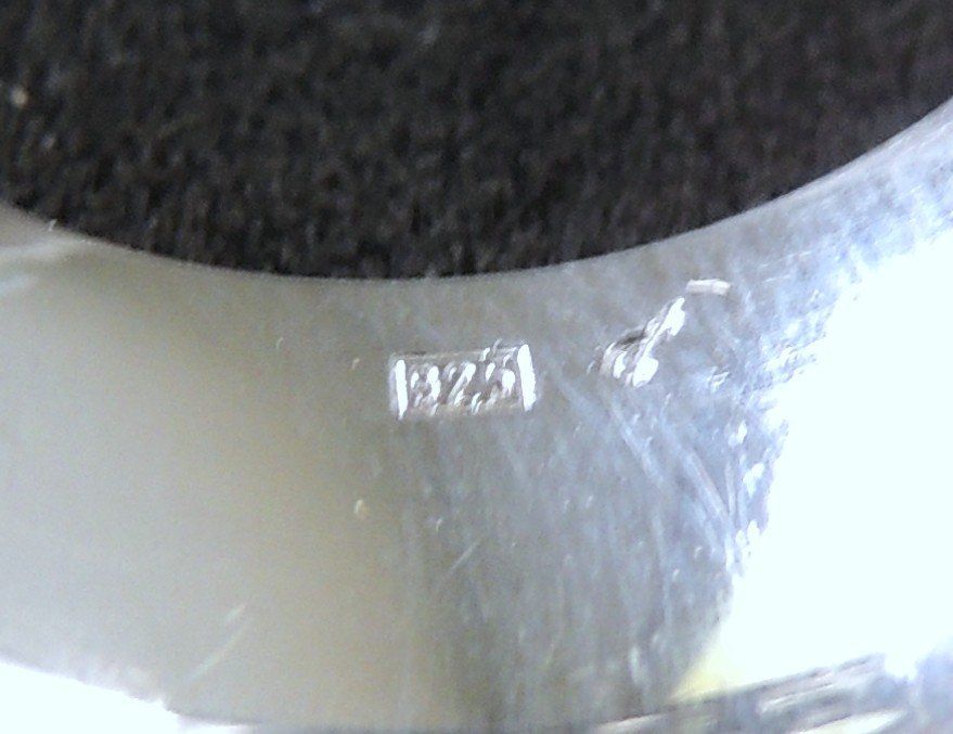 Anelli: Zeitloser Silber 925 Fingerring Gr. 55 – Usato da Waldenburg venduto da schaller707 5