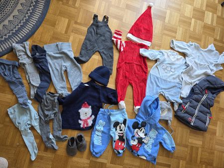 XXL 62 68 Baby Mickey Mouse Weihnachten Winter Finken Schuhe