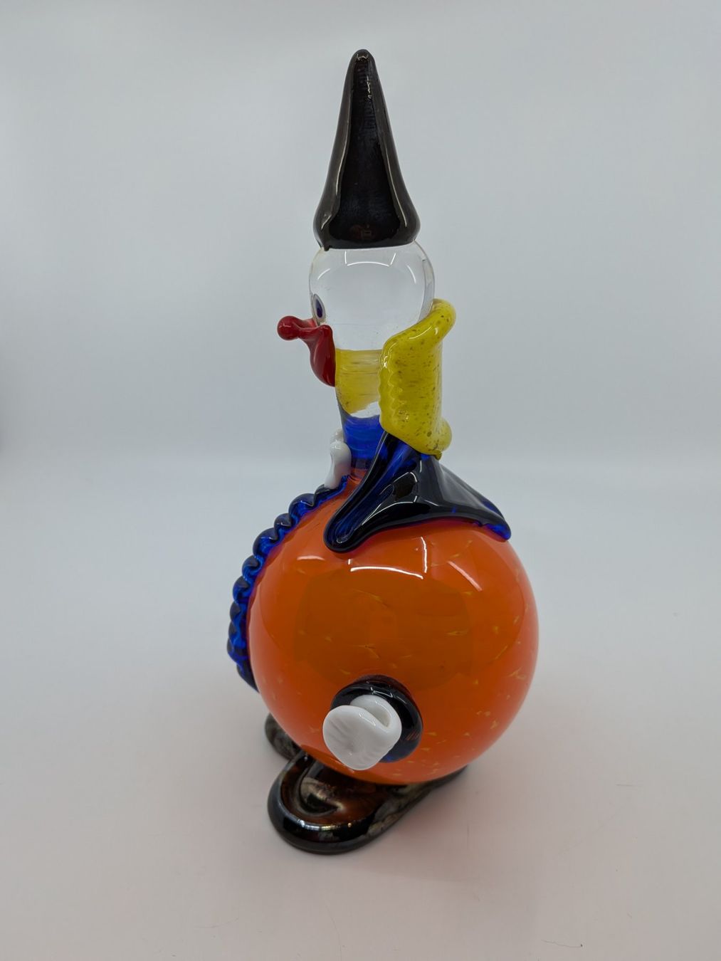 Murano Statuette: Murano Glasfigur Clown mit Kugelbauch – Usato da Emmen venduto da magelan 1