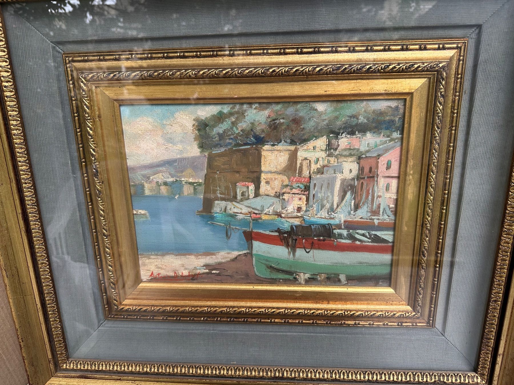 Dipinti: Tableau ancien penture à huile signé Antonio D Ambrosio – Usato da Lausanne venduto da artnouveau04 2