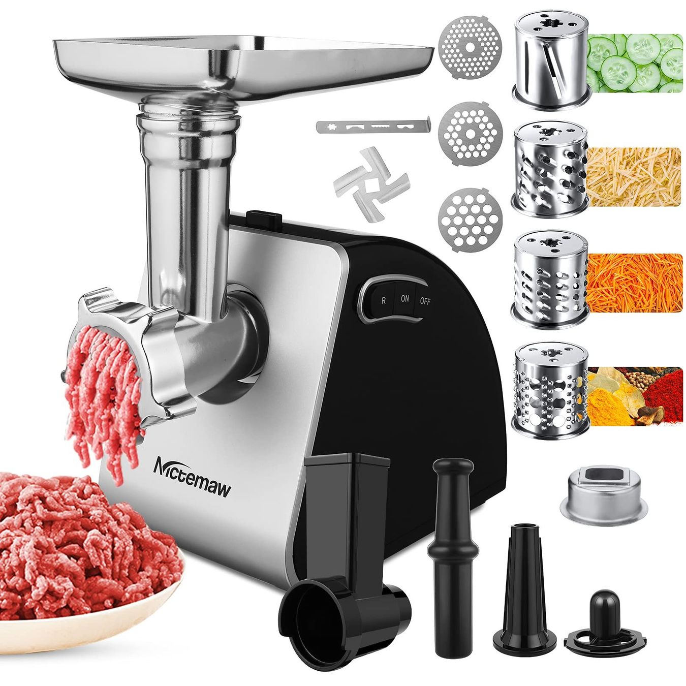 Appareils de cuisine: Fleischwolf Hackfleischmaschine Edelstahl mit Aufsätzen – Neuf avec emballage d'origine à Zürich par NovaDen