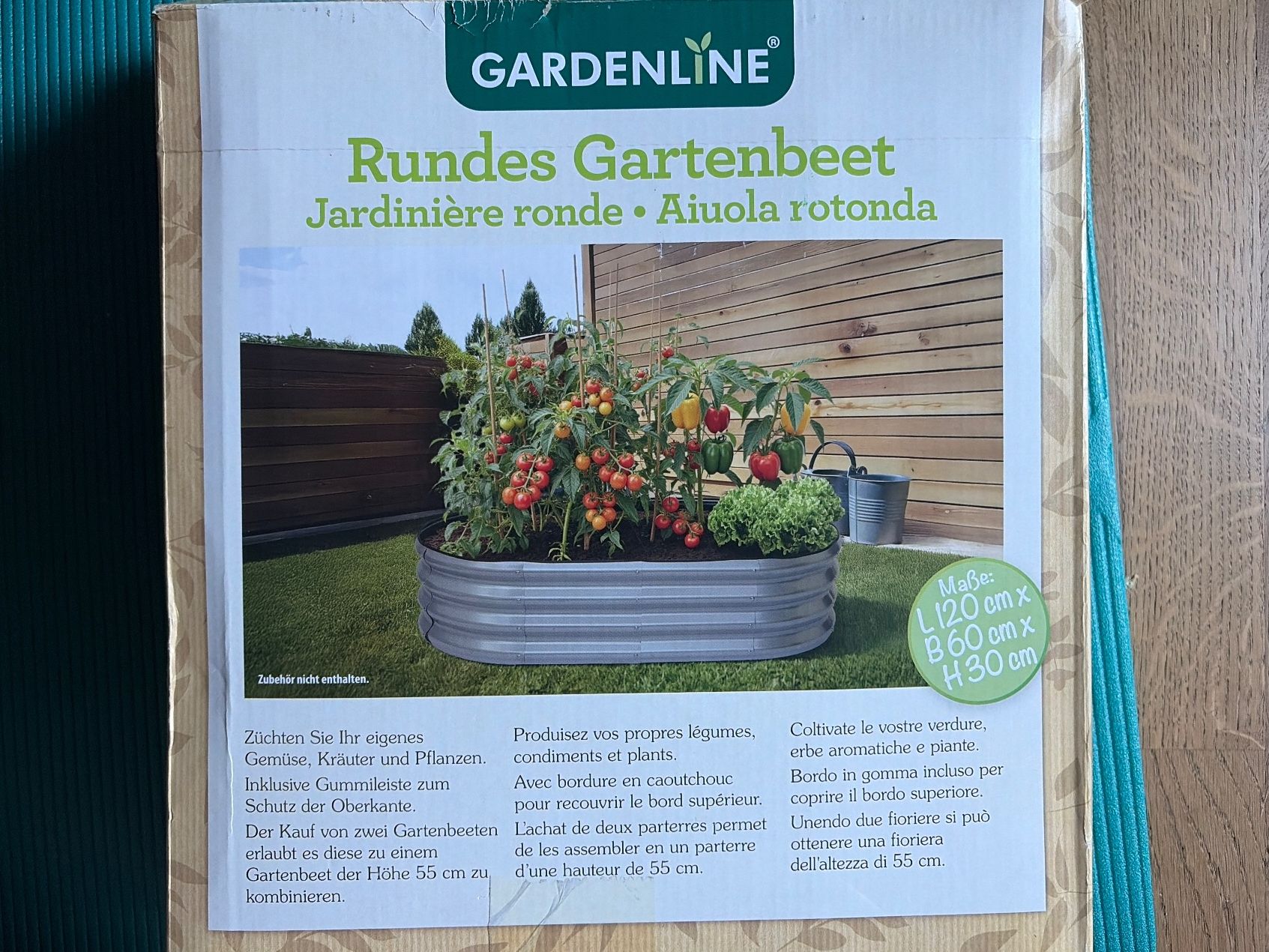 Aldi Vasi per fiori: GARDENLINE abgerundetes Gartenbeet neu – Nuovo e nell'imballaggio originale da Forch venduto da tsc_h7by 1