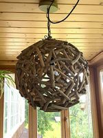 Hängelampe aus Holz