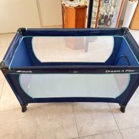 Reisebett Hauck Dream n Play dunkelblau gut erhalten