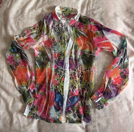 Vintage Cristina Naeff floral blouse