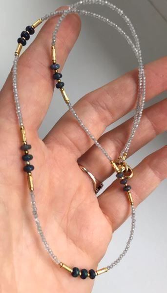 Catenine: Wunderschöner blauer Feueropal 925 S. – Nuovo (secondo la descrizione) da Basel venduto da Chili007 5