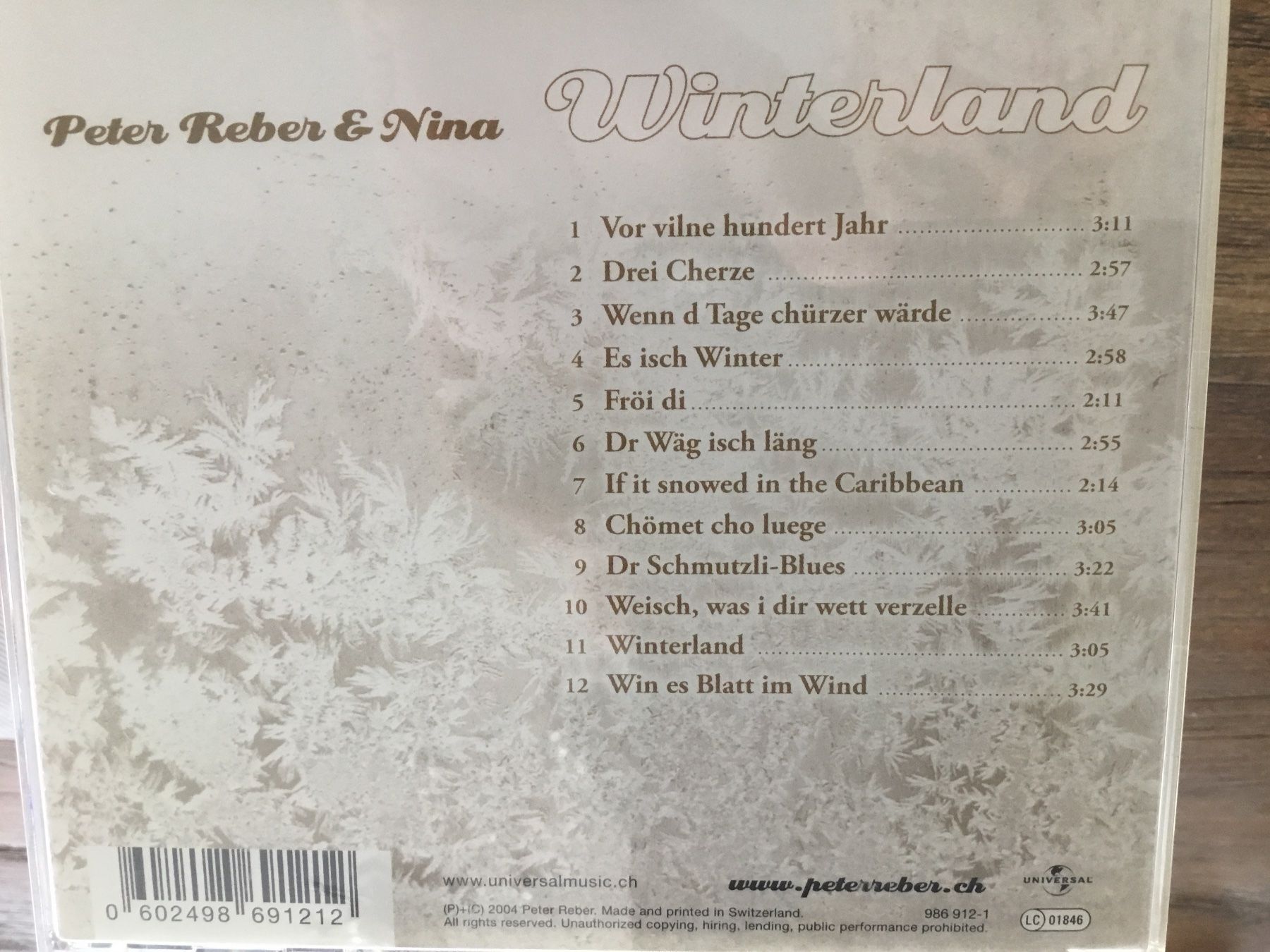 CD: Peter Reber & Nina Winterland – Usato da Thierachern venduto da sweden08 1