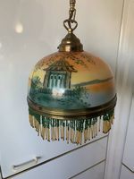 Traumhafte handbemalte original Art Deco Hängelampe