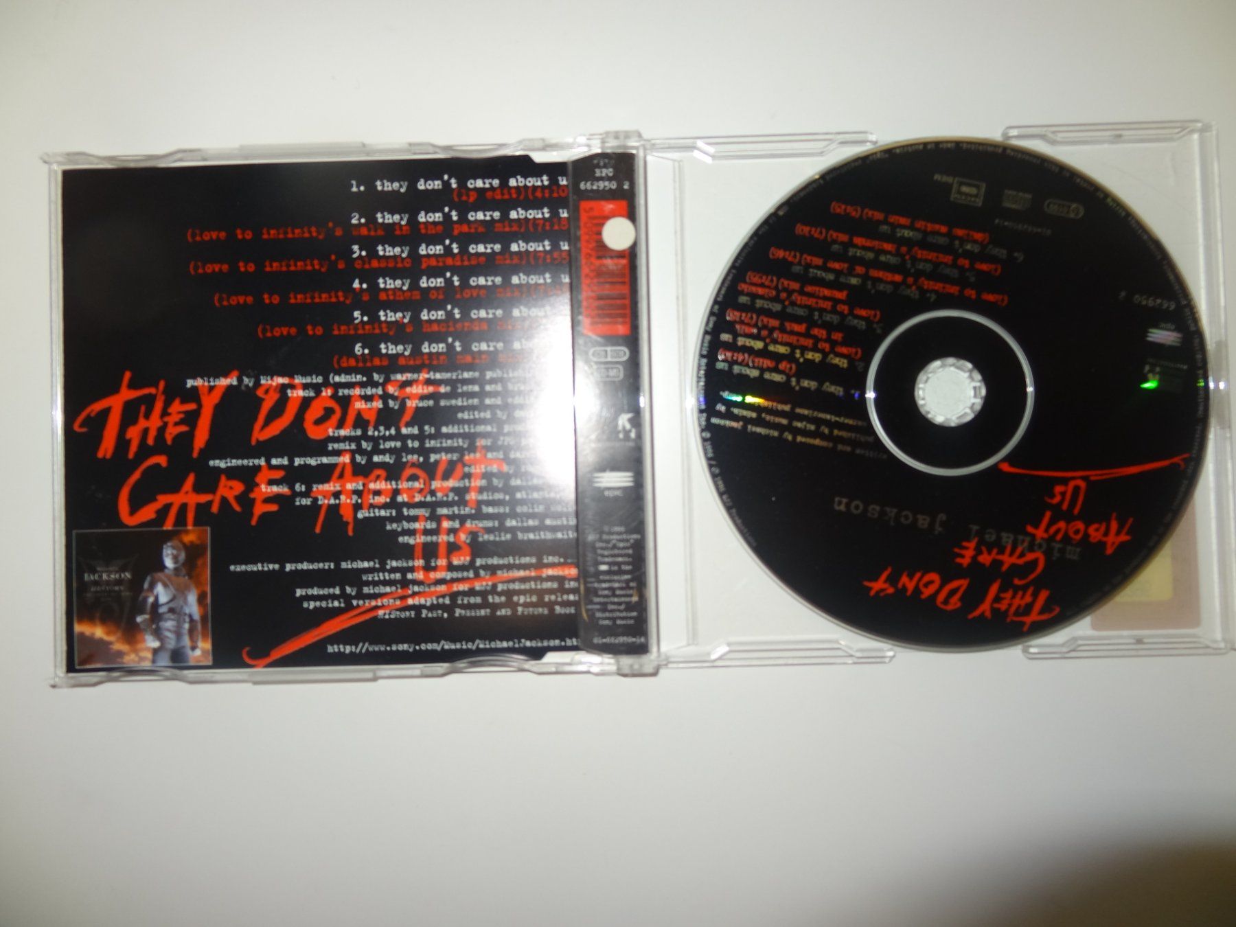 CD: Michael Jackson, They Don't Care About Us – Usato da luzern venduto da musicandart 1