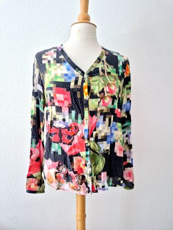 DESIGUAL BLUSE TUNIKA M 38 , TOP ZU JEANS HOSE ROCK JACKE