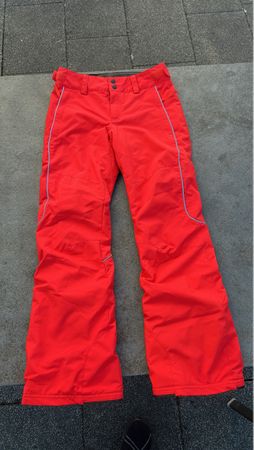 Leuchtend rote Kinder Skihose Grösse 152- Top Zustand