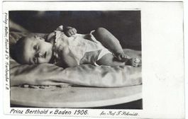 Prinz Berthold v. Baden (Würtemberg) im Geburtsjahr 1906 !