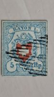 Timbre Suisse Rayon I 5 Rp oblitéré, 