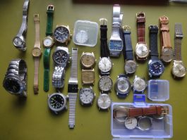Uhren, Lot Sammlung Konvolut, viele Swissmade