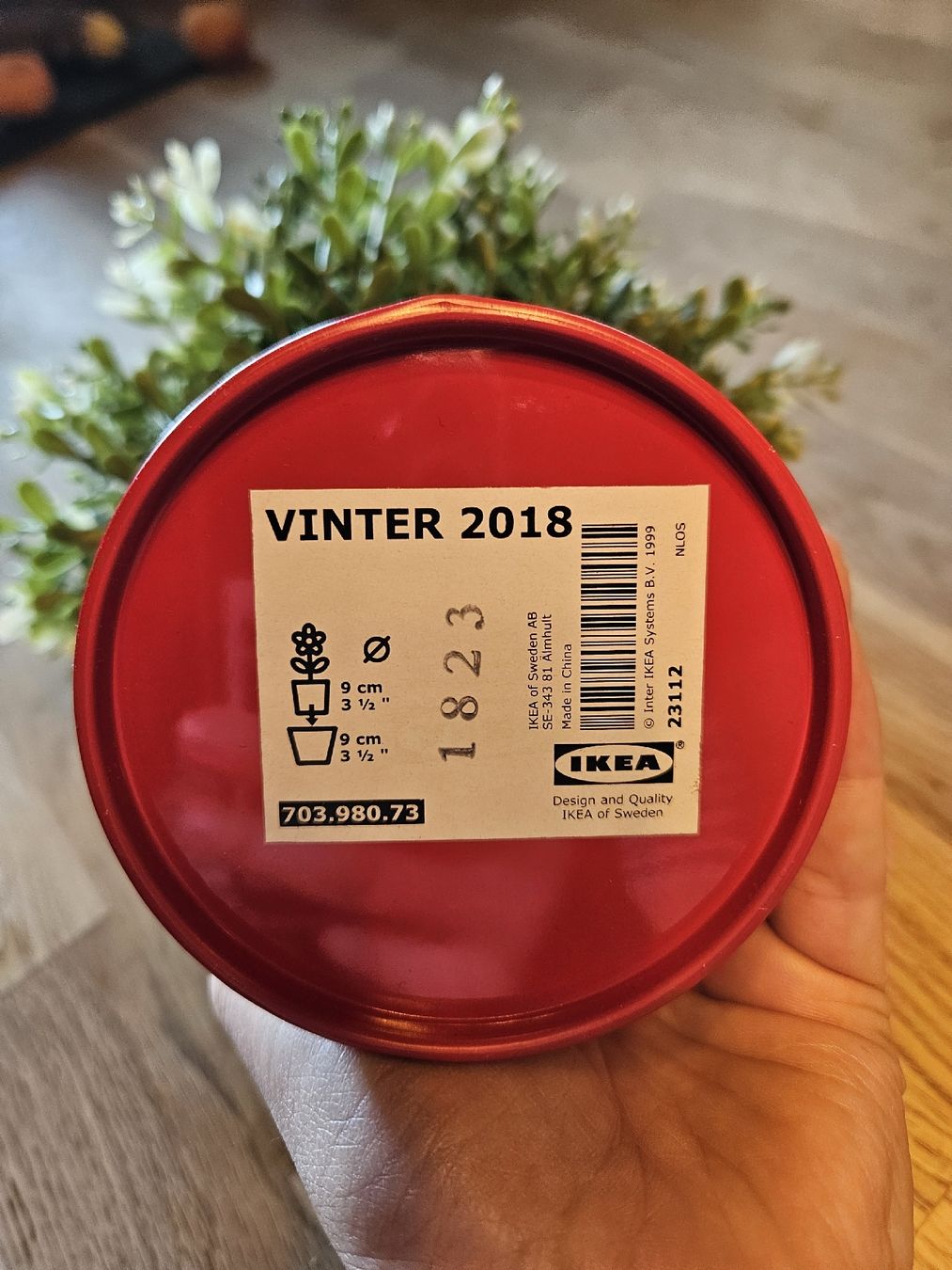 Ikea Alle Dekorationen: Deko Pflanze mit rotem Topf IKEA VINTER 2018 klein – Gebraucht aus Davos Platz von egl_h2gt 3