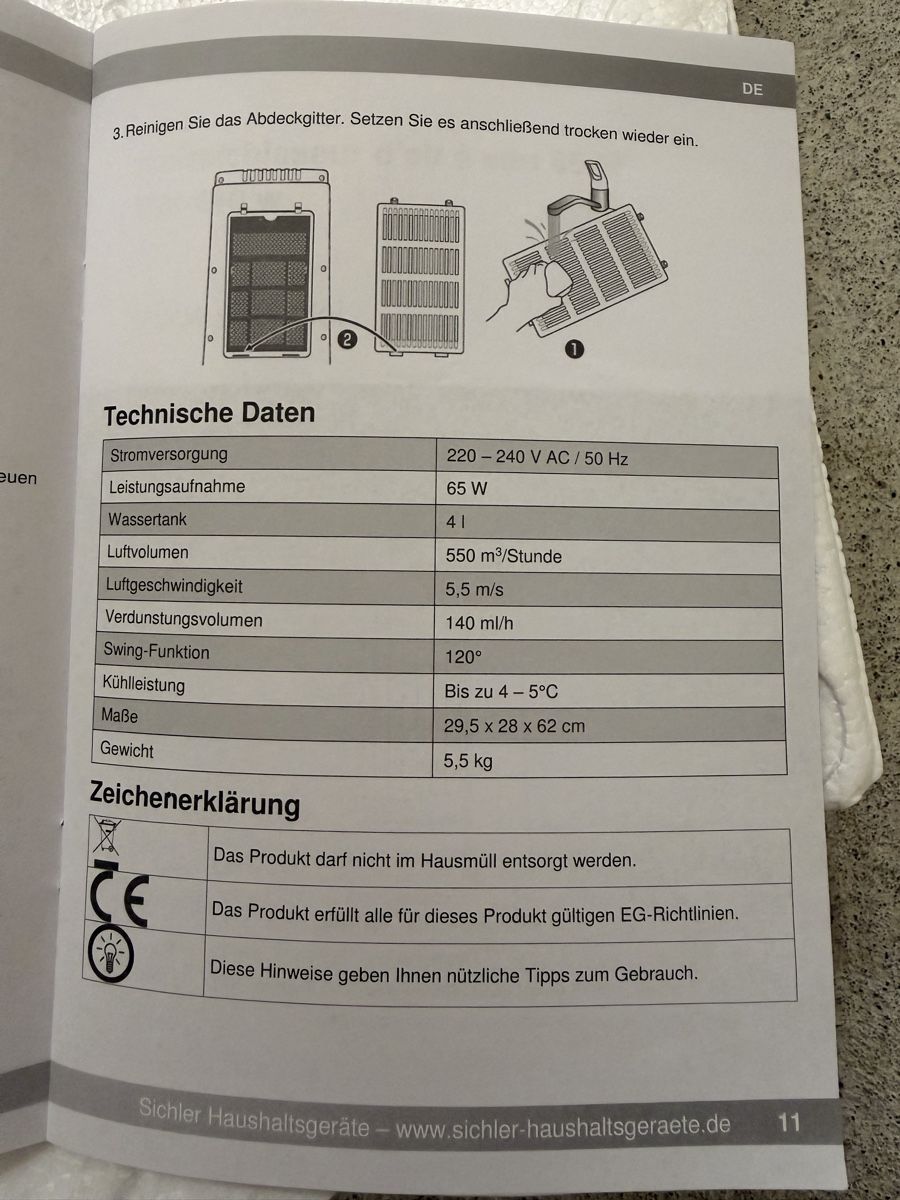 Condizionatori: Luftkühler NEU – Nuovo e nell'imballaggio originale da Zürich venduto da Gadgets2020 6