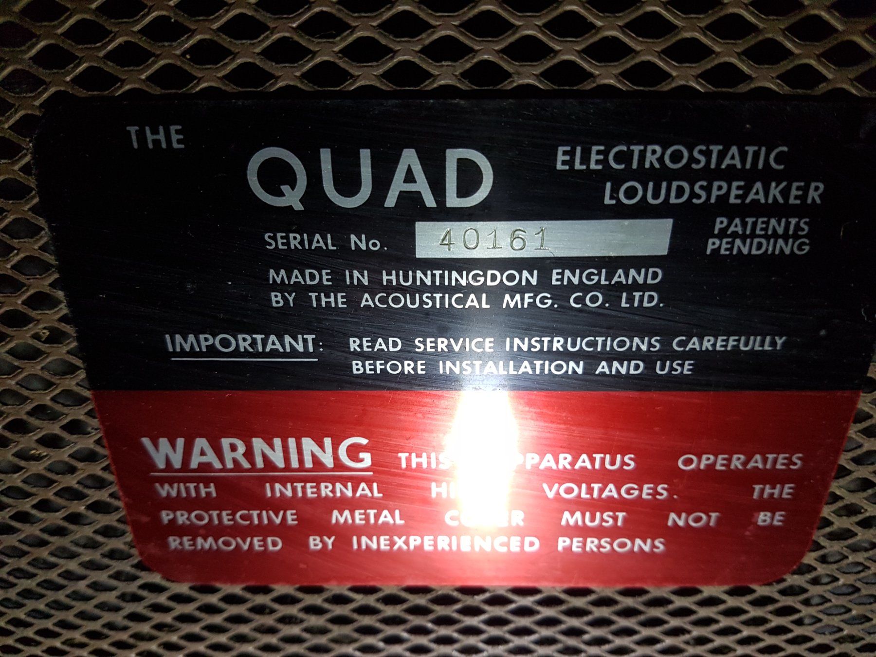 Quad Casse acustiche: Quad ESL57 Elektrostatik Lautsprecher – Difettoso da Schwerzenbach venduto da sl_37c 2