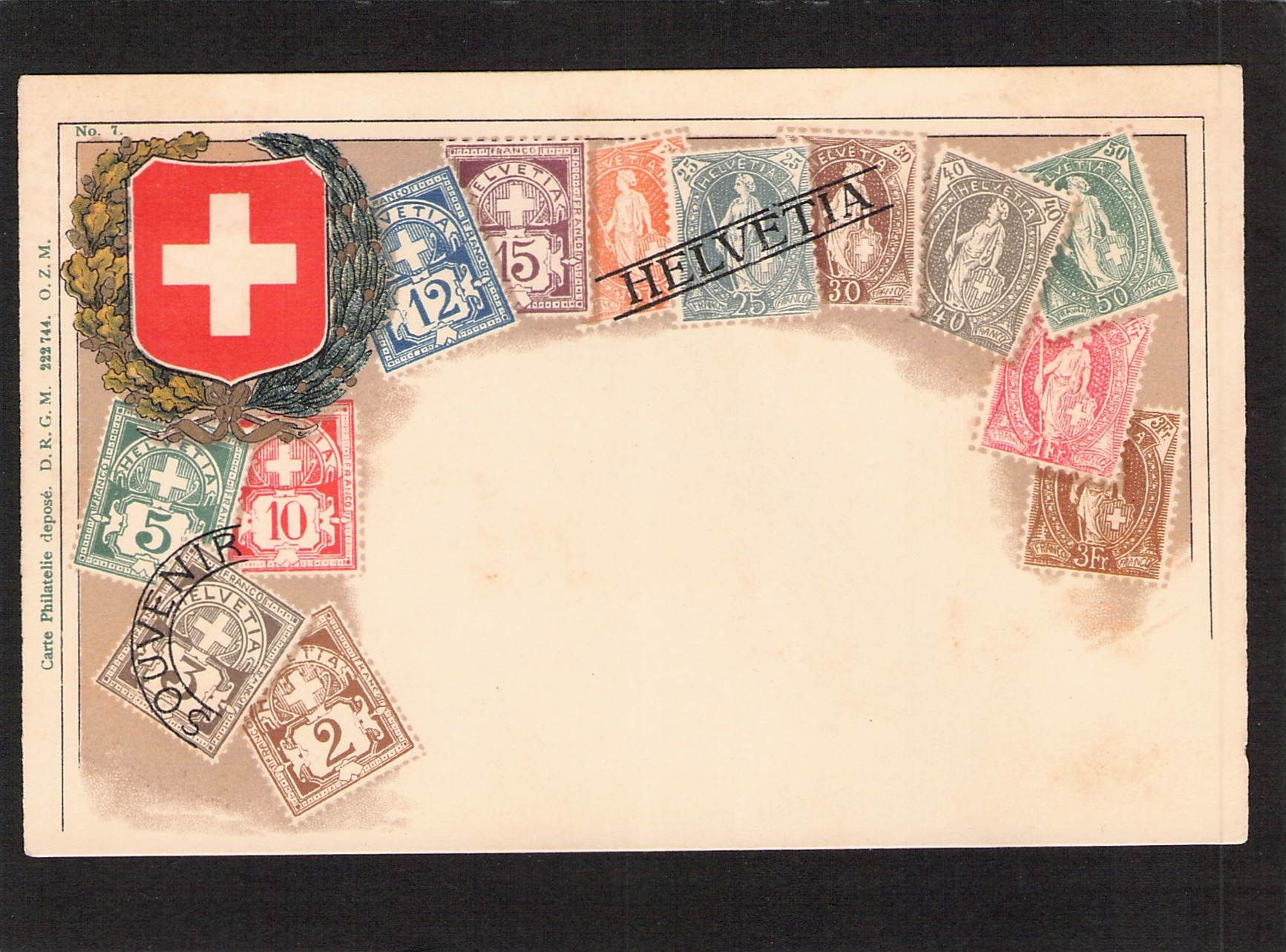 Cartoline postali: AK Briefmarkensprache  – Usato da Reichenburg venduto da Pipo-67