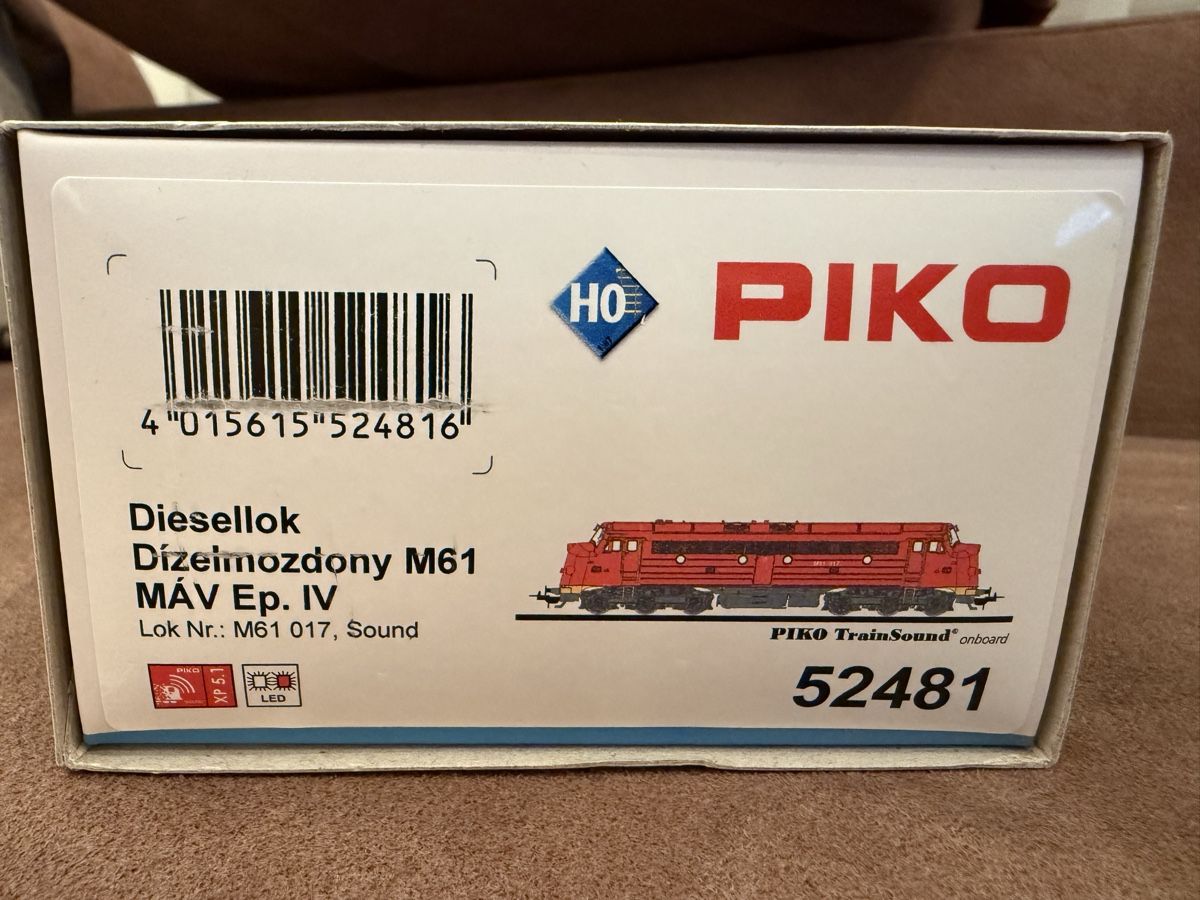 Piko Modelleisenbahnen: PIKO MAV M61 DIGITAL SOUND NEU – Neu und originalverpackt aus Zürich von Volanbusz 2