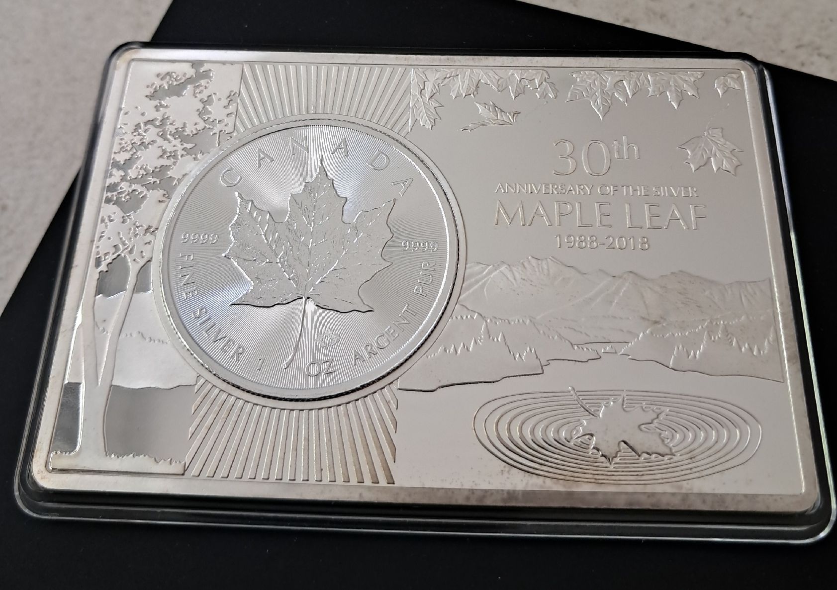 Tutti le monete: 1 OZ Silber Maple Leaf 2018 in Barren: Lim: 5000 Stk – Nuovo (secondo la descrizione) da Weinfelden venduto da shopping-island 1