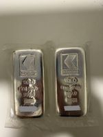2 Silberbarren Kantonalbank 1 kg 999.0 neu verschweisst