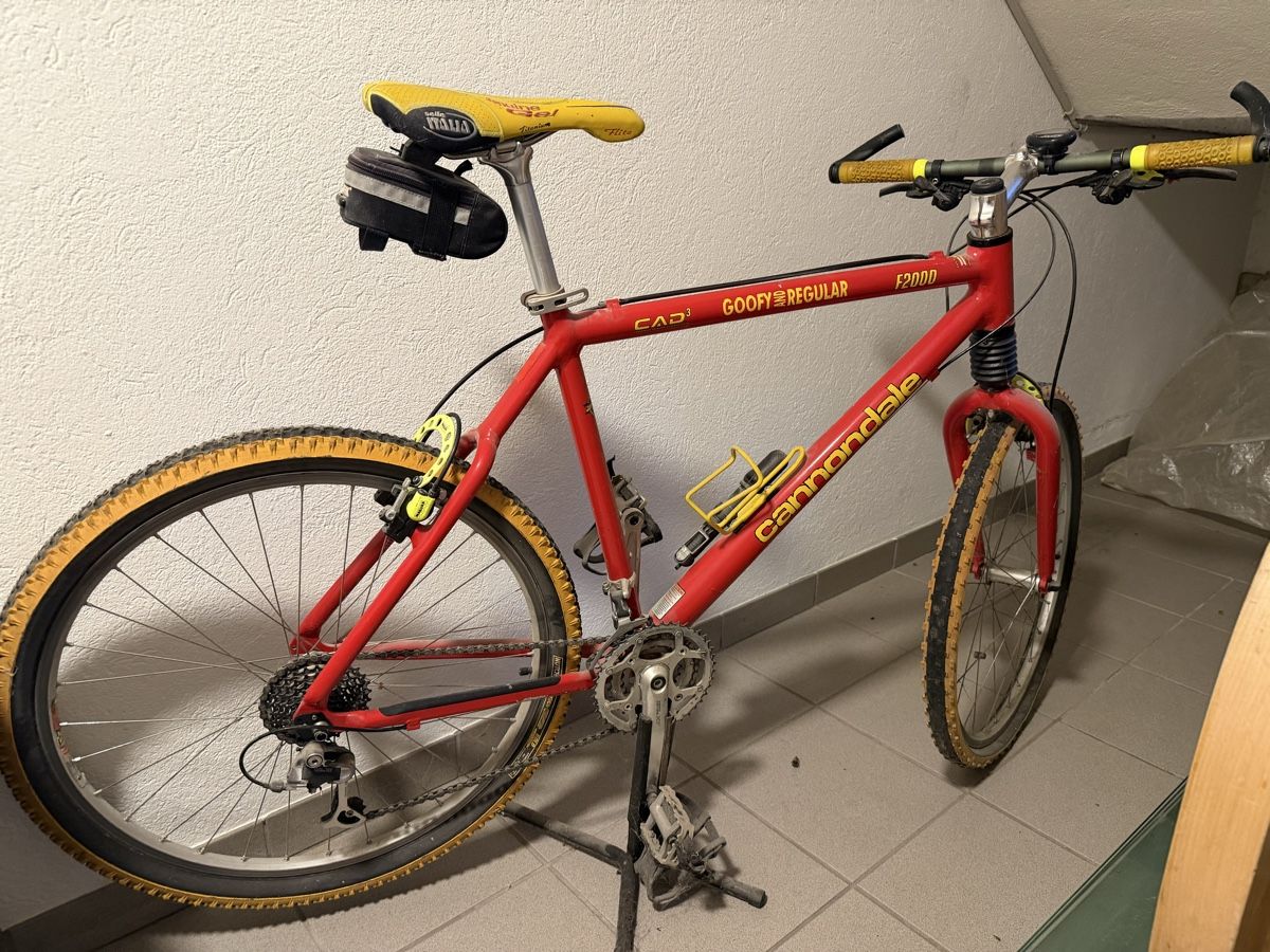 Cannondale Biciclette: Cannondale Mountainbike rot gelb – Difettoso da Ennetmoos venduto da Raragon