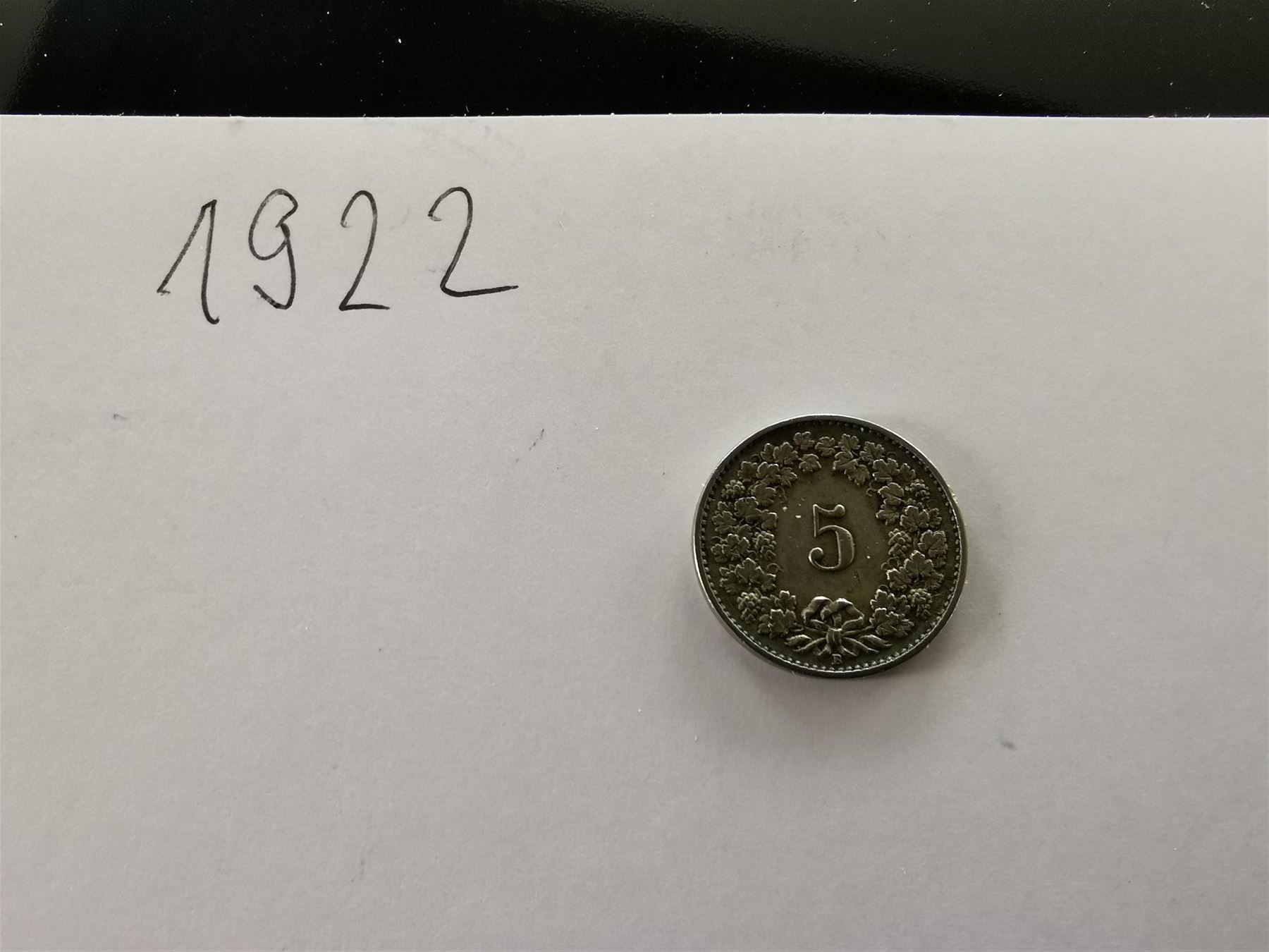 Tutti le monete: 5 Rappen 1922 – Usato da Olten venduto da smiples 1