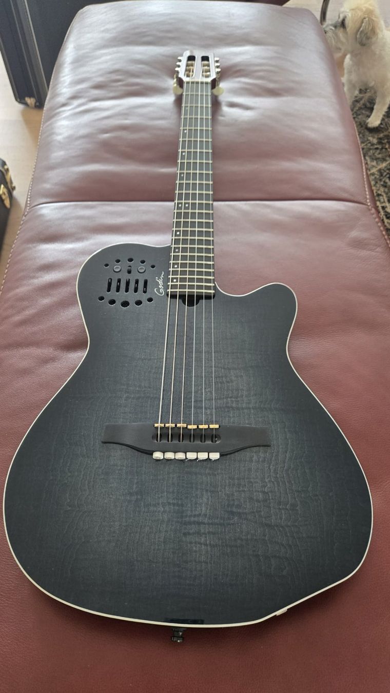 Godin Musikinstrumente: Godin ACS Denim Blue Flame – Neu (gemäss Beschreibung) aus Hombrechtikon von domzel072 3