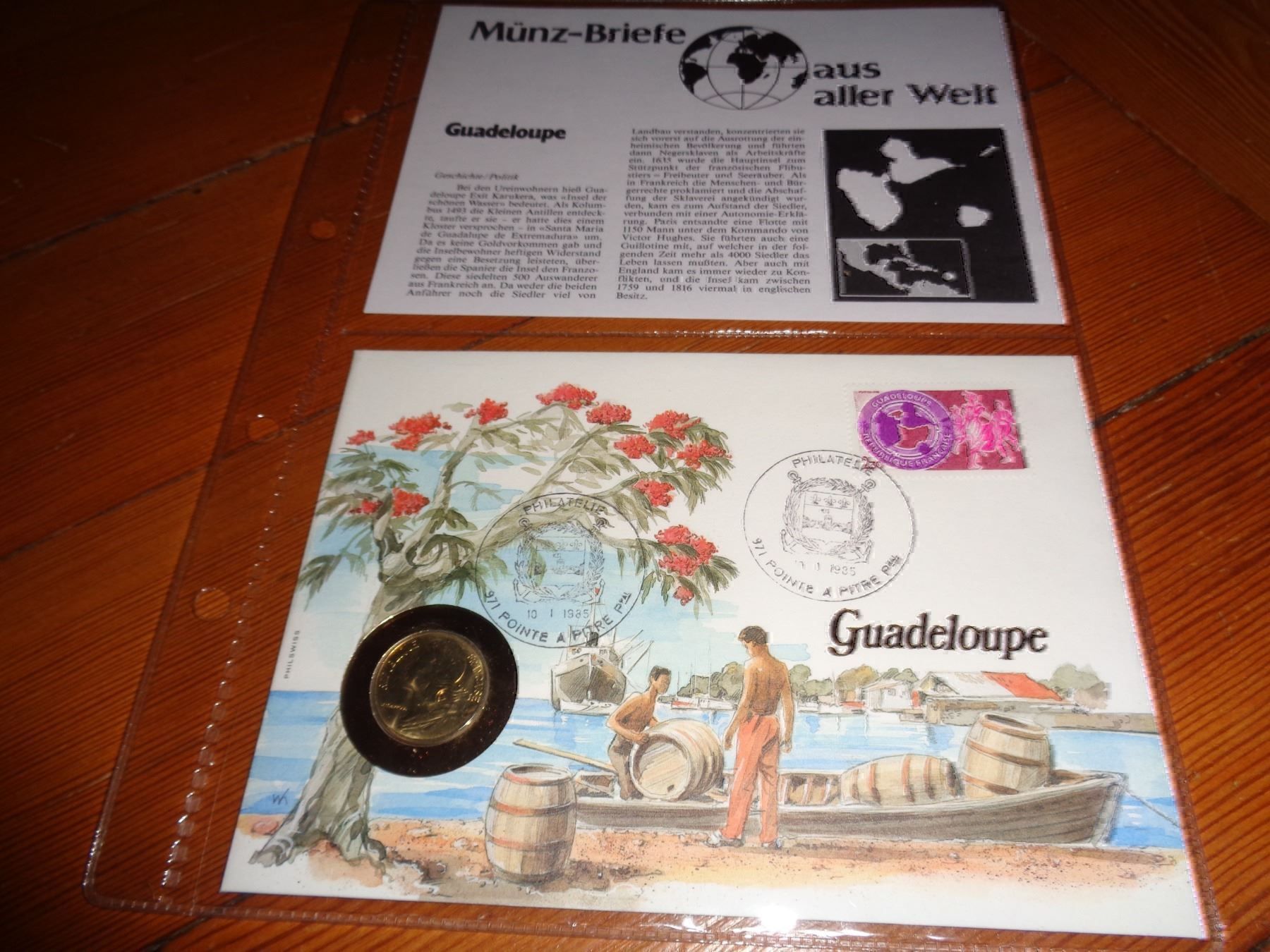 Tutti le monete: Münzbrief Guadeloupe – Usato da Olten venduto da Disc-Verkauf