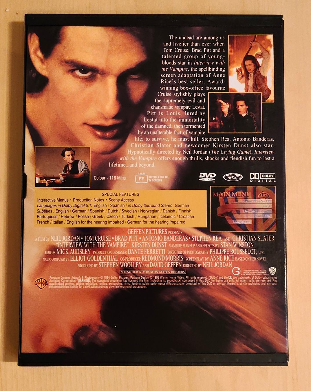 Tutti i DVDs: DVD Interview mit einem Vampir - Tom Cruise – Usato da Heerbrugg venduto da sve_p826 1