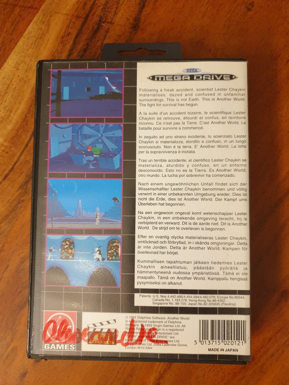 Giochi: SEGA Mega Drive Another World – Usato da Rain venduto da Laupia 1