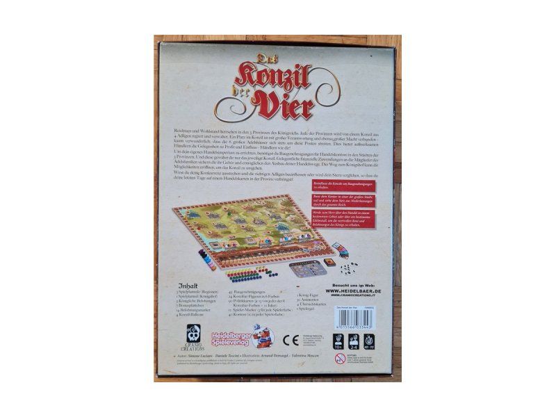 Spiele: Brettspiel "Das Konzil der Vier" – Gebraucht aus Zürich von Desmond01 1
