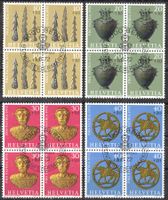 1972   PRO PATRIA     4-Block   gestempelt  Ersttag