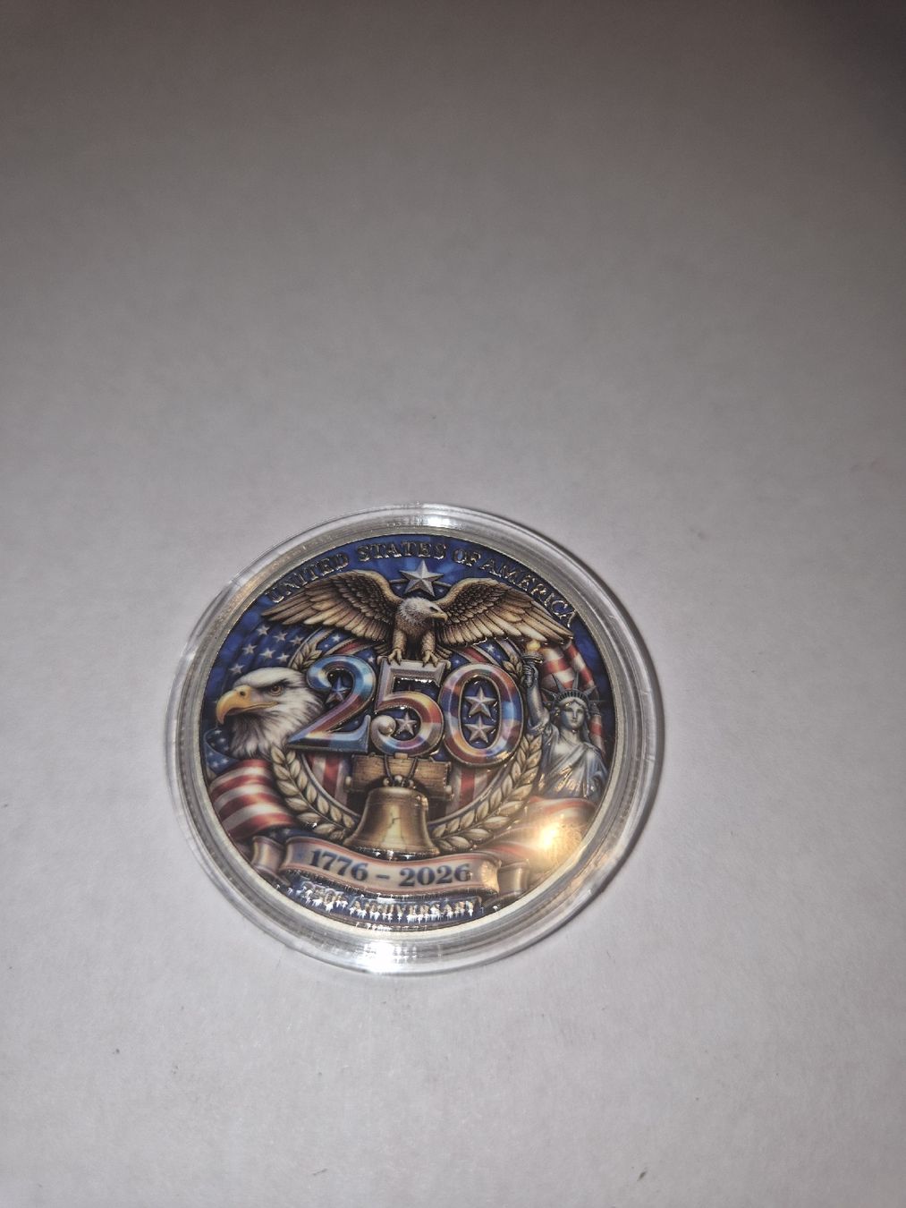 Alle Münzen: Pièce commémorative 250 ans USA – Neu (gemäss Beschreibung) aus Senèdes von hen_fw8b 1