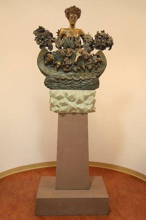 Sculture & Statue: ARCHE SCHÖPFUNG Statue, Denkmal, Bronzeguss, Steinsockel, – Usato da Winterthur venduto da mb2_bts6 1