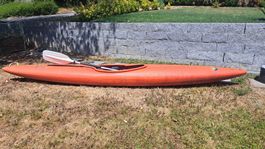 Kajak Orange Paddel guter Zustand 4.5m
