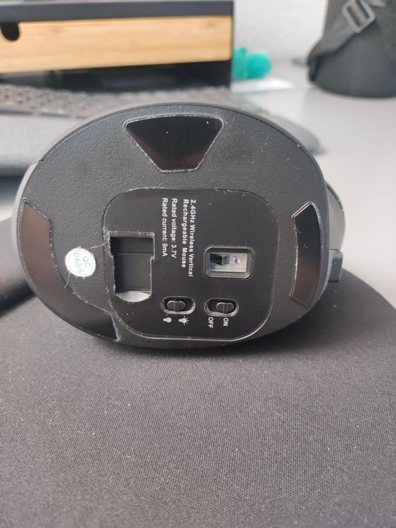 Bluetooth Maus Optisch Kabellos – Ergonomisch, 1200 DPI, Schwarz, Für PC & Notebook
