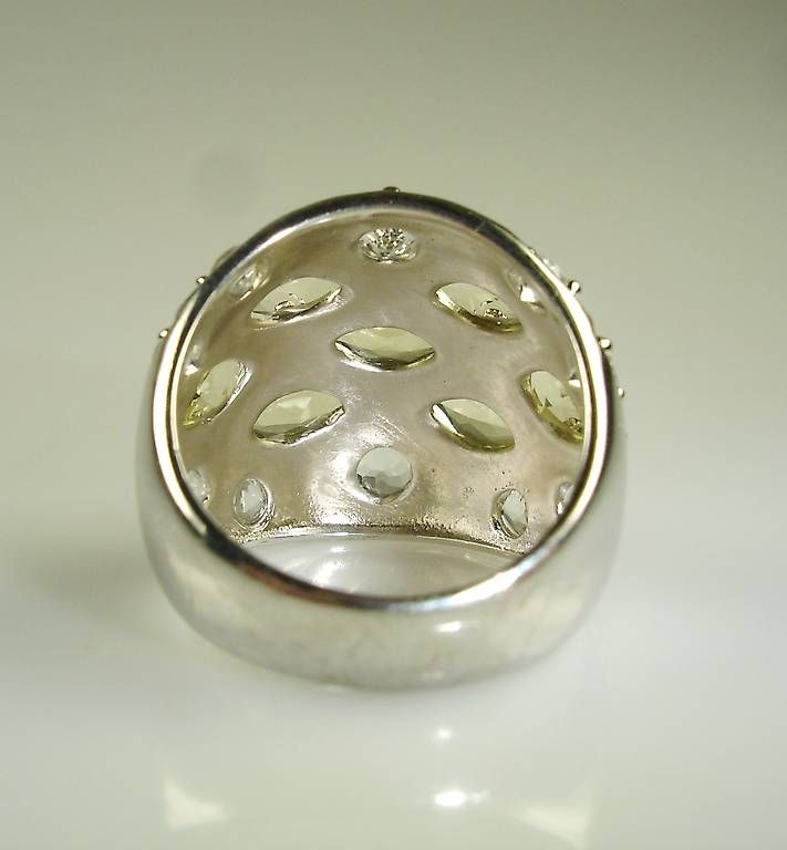 Anelli: Ring Silber mit Weisstopas und Lemonquarz – Usato da Stans venduto da wer_fd5f 1