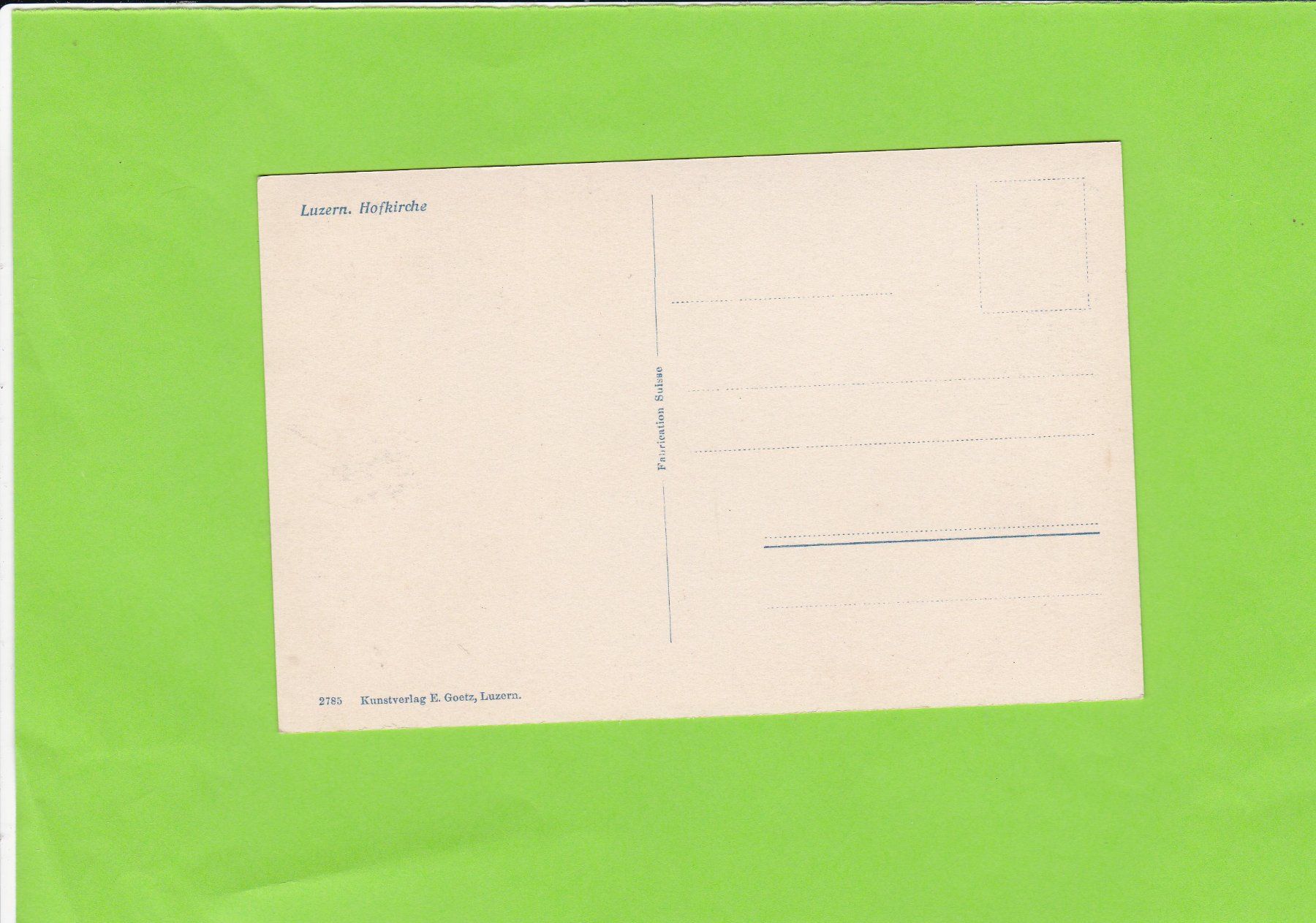 Cartoline postali: Luzern-Hofkirche – Usato da St. Peterzell venduto da neckertal 1