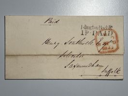 Grossbritannien 1843, Vorphilatelie, sauber gest. Paid, Top!