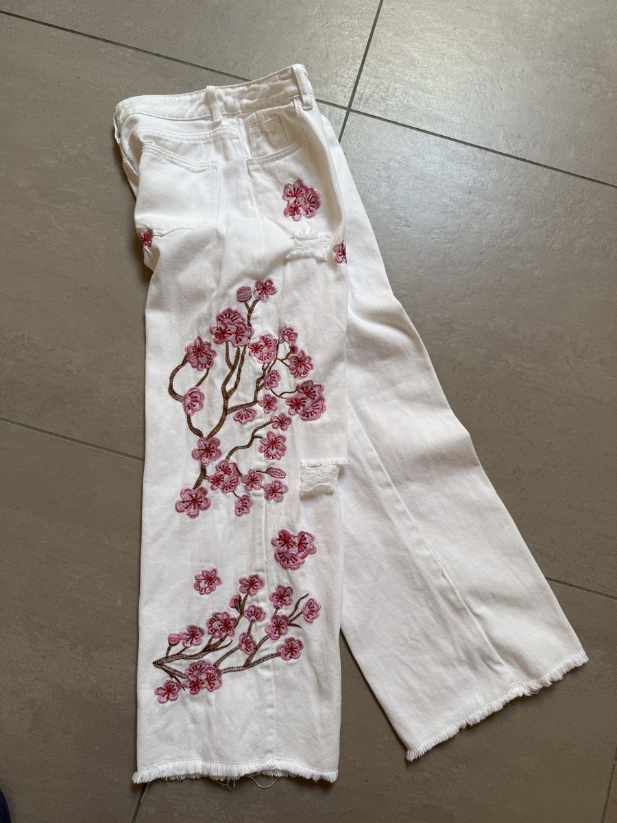 Jeans: Bestickte Boho wide Leg Jeans – Nuovo (secondo la descrizione) da Sigriswil venduto da ck56 2