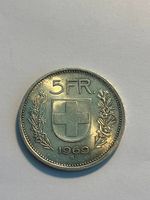 Schweizer Silber-Fünfliber 1969  letzter Silberjahrgang