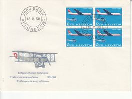 SBK 465 im 4er-Block FDC