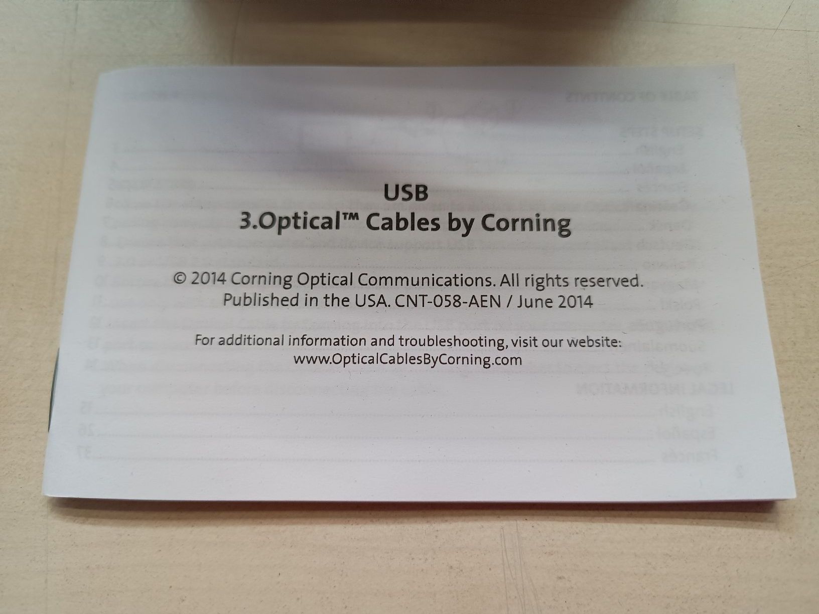 Kabel: USB 3.0 Optical Cable 10m by Corning, gebraucht – Gebraucht aus Döttingen von Schlei 1