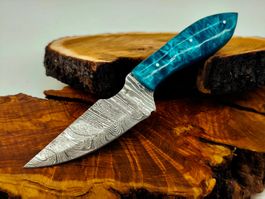 Geprüft! 1A Knife Faltenstahl DAMASCUS Damast Jagd Messer
