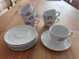 Moka Efti Cappuccino Tassen & Untersetzer - Set 6 Stück