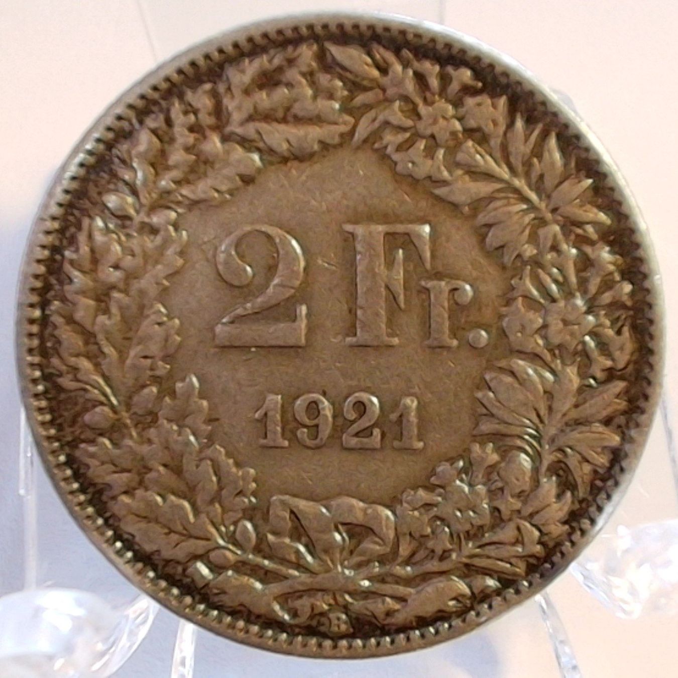 Alle Münzen: 2 Fr. 1921 Silber (Ref.201) – Gebraucht aus Amriswil von Digit_all