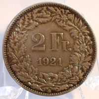 2 Fr. 1921 Silber (Ref.201)