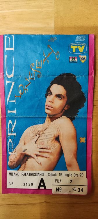 PRINCE LOVESEXY 1988 MILANO BIGLIETTO-CONCERTO DA COLLEZIONE (Gebraucht ...